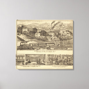 Impressão Em Tela Trabalhos da fundição e da máquina de Steubenvi