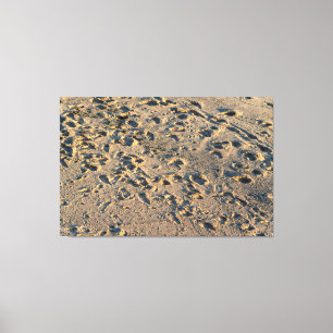 Impressão Em Tela Traces of the Tide: A Sandy Mosaic