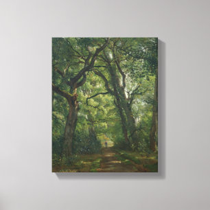 Impressão Em Tela Trajeto na floresta, 1864