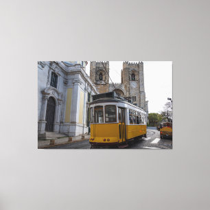 Impressão Em Tela Trama amarela na Catedral de Lisboa em Portugal
