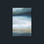 Impressão Em Tela Tranquil Horizon Abstract Landscape<br><div class="desc">This artwork blends sweeping bands of teal, deep blue, muted green, and warm sand tones to create a peaceful, atmospheric landscape. Soft transitions and textured brushwork give the piece a soothing, meditative quality, making it ideal for anyone who loves modern abstract art with a natural, coastal feel. The layered colors...</div>