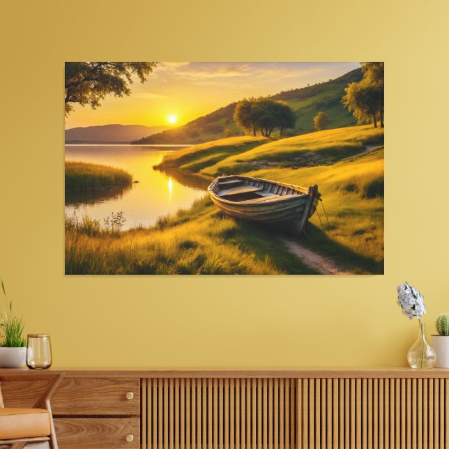 Impressão Em Tela Tranquil Manning Sunrise (Insitu(Sala de estar))