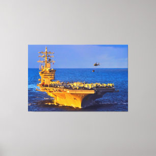 Impressão Em Tela TRANSPORTADORA AERONÁUTICA DOS EUA - CVN-69 40x60