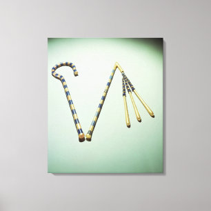 Impressão Em Tela Trapaceiro e flail, do túmulo de Tutankhamun