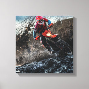 Impressão Em Tela Travesseiro decorativo de motociclista