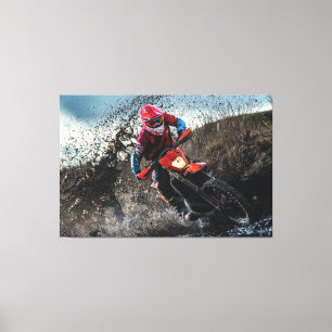 Impressão Em Tela Travesseiro decorativo de motociclista