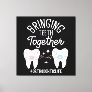 Impressão Em Tela Trazendo Dentes Juntos - Ortodontista 