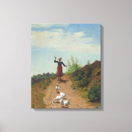 Impressão Em Tela Trazendo para casa o bando de gansos (por Paul Pee