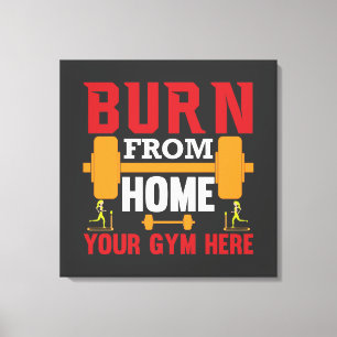 Impressão Em Tela Treino Motivacional de Academia em Casa