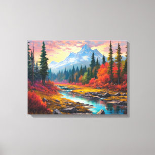 Impressão Em Tela Trekking Autumn Fine Art Japonês