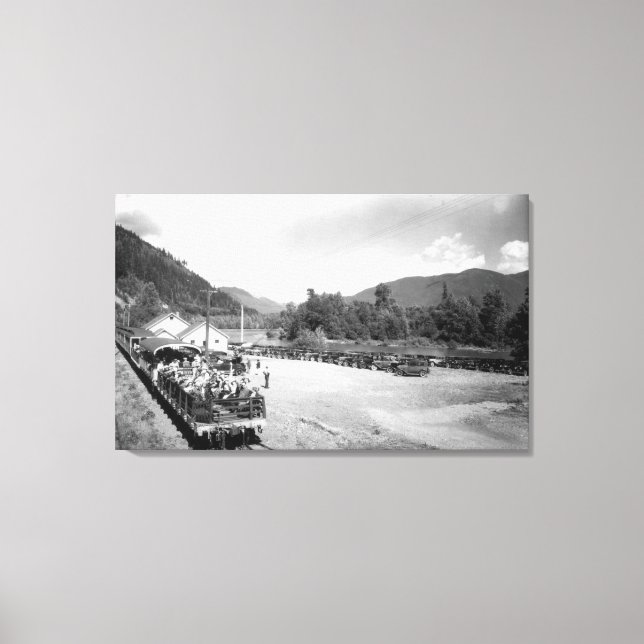 Impressão Em Tela Trem Turístico do Projeto Skagit (Frente)