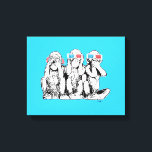 Impressão Em Tela Três macacos sábios Especificações 3D Pop<br><div class="desc">"Três Macacos Sábios em Especs e Fones de ouvido 3D" - um design original de arte digital pop por artista escocês, MWright, para artwright.</div>