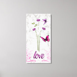 Impressão Em Tela Três margaridas