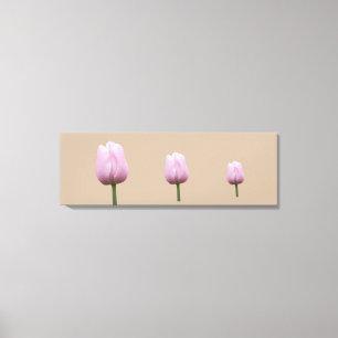 Impressão Em Tela Três Tulipas Altas