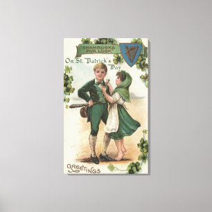 Impressão Em Tela Trevos para a sorte