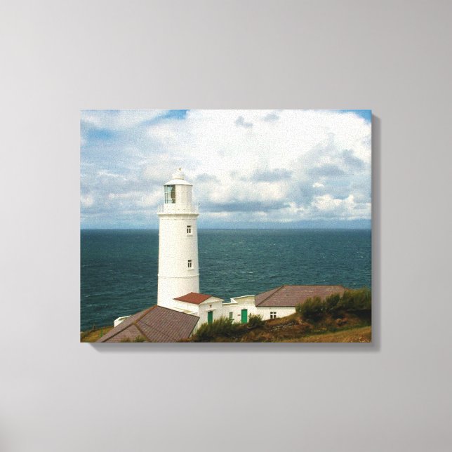 Impressão Em Tela Trevose Head Lighthouse Cornwall Inglaterra (Frente)