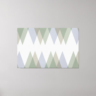Impressão Em Tela Triângulos Khaki