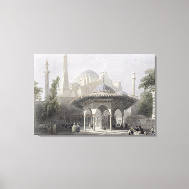 Impressão Em Tela Tribunal e Fonte de Ruas. Sophia, Istambul, grave (Frente)