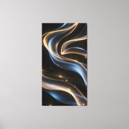 Impressão Em Tela Trilhas de luz abstratas se movem lentamente em on