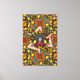 Impressão Em Tela Trinacria Sicilia