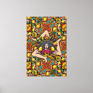 Impressão Em Tela Trinacria Sicilia