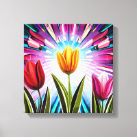 Trio de Tulipas: Um Burst de Beleza Springtime