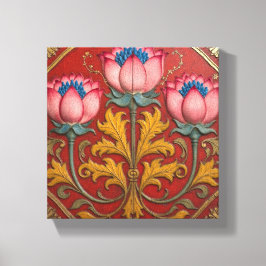 Impressão Em Tela Trio Rosa Lótus