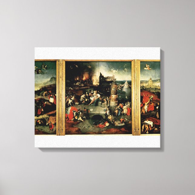Impressão Em Tela Triptych: A Tentação da Rua. Anthony (Frente)