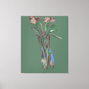 Impressão Em Tela Triptych Wall Art ImperfeitoFlowers Ainda Bloqueia