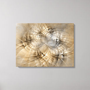 Impressão Em Tela Triptys de Arte Fractal Moderna Abstrato da Terra
