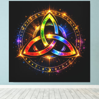 Impressão Em Tela Triquetra_C
