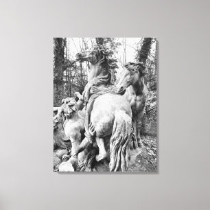 Impressão Em Tela Tritons limpando dois cavalos do sol