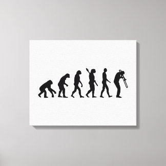 Impressão Em Tela Trombone de Evolução