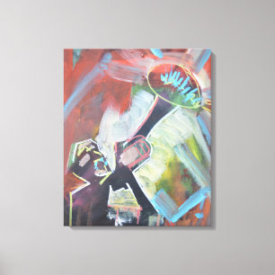 Impressão Em Tela Trompete de Jazz Abstrato Neo-Expressionista