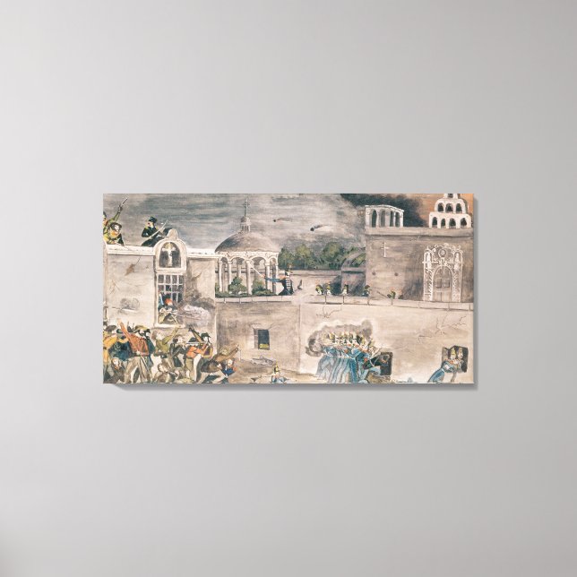 Impressão Em Tela Tropas americanas sob o General Doniphan (Frente)