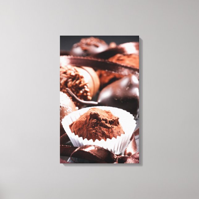 Impressão Em Tela Trufas de chocolate (Frente)
