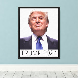 Impressão Em Tela Trump 2024 Trump Retome a América