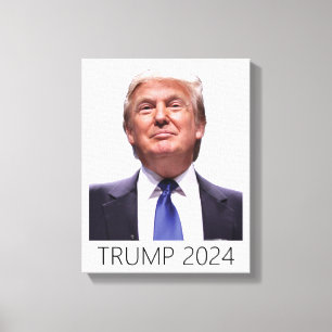 Impressão Em Tela Trump 2024 Trump Retome a América