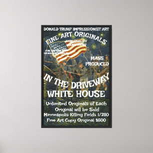 Impressão Em Tela Trump Casa de Arte Fina Pinta a Originalidade da C