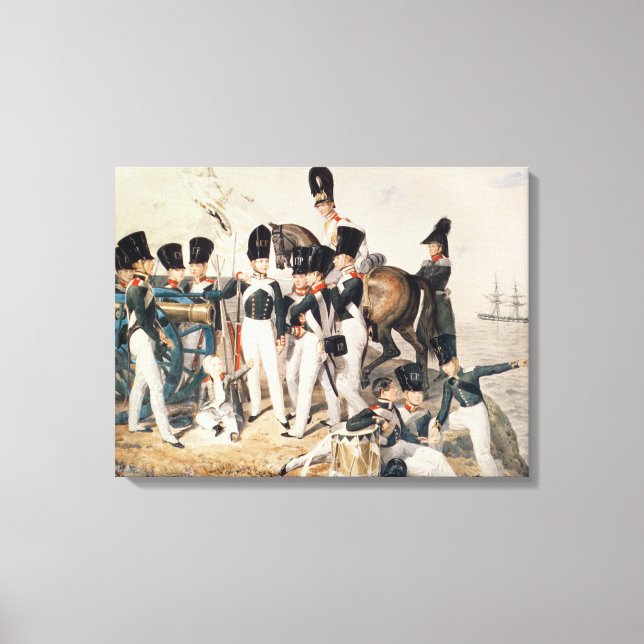 Impressão Em Tela Tsarevich Alexander com seus Cadetes em (Frente)