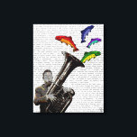 Impressão Em Tela Tuba E Peixe<br><div class="desc">Animais e Natureza</div>