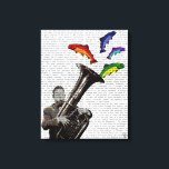 Impressão Em Tela Tuba E Peixe<br><div class="desc">Animais e Natureza</div>