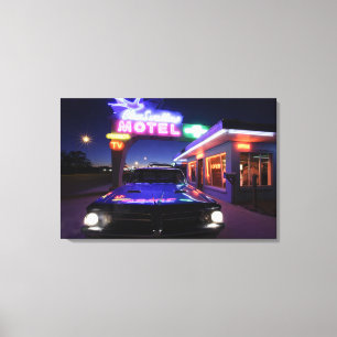 Impressão Em Tela Tucumcari, Novo México, Estados Unidos. Rota 66