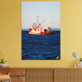 Impressão Em Tela Tug Boat na Baía de Motim #2