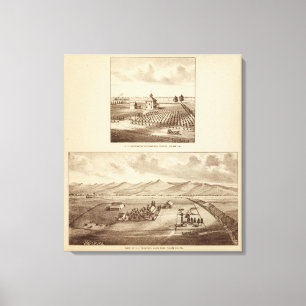 Impressão Em Tela Tulare Co ranch, estação