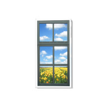 Tulipas Amarelas - Exibição da Janela Faux