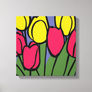 Impressão Em Tela Tulipas de primavera