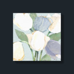 Impressão Em Tela Tulipas Francesas<br><div class="desc">Tulipas Francesas II por Jade Reynolds. Apresenta tulipas em várias cores contra um fundo macio.</div>