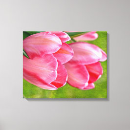 Impressão Em Tela Tulipas Rosa