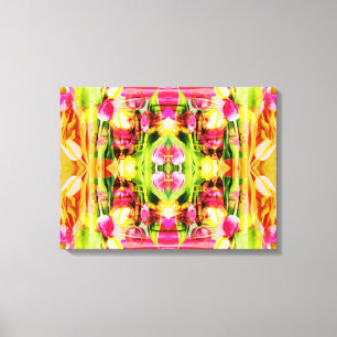 Impressão Em Tela TULIPS - Tulipas coloridas da arte fractal -